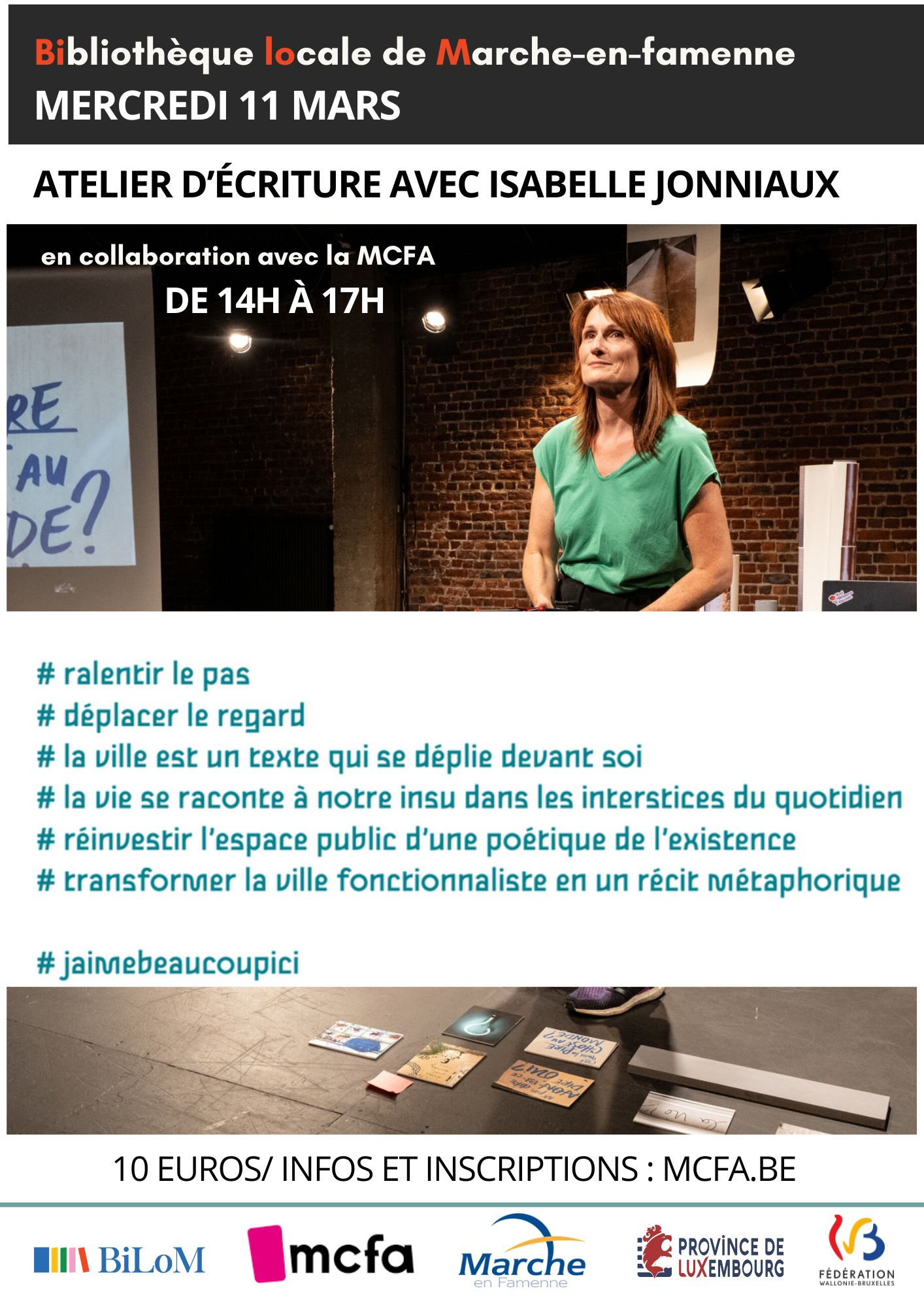 Illustration : Atelier d'écriture avec Isabelle Jonniaux