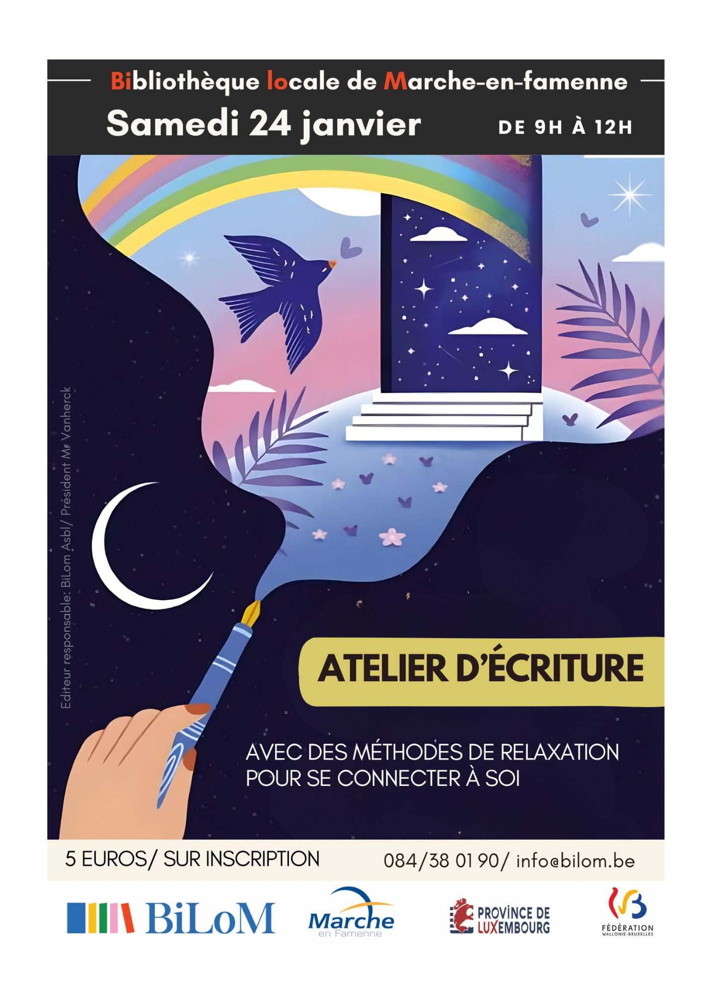 Illustration : Atelier d'écriture avec relaxation