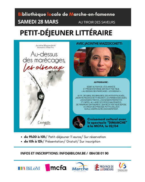 Illustration : Petit-déjeuner littéraire - Jacinthe Mazzocchetti