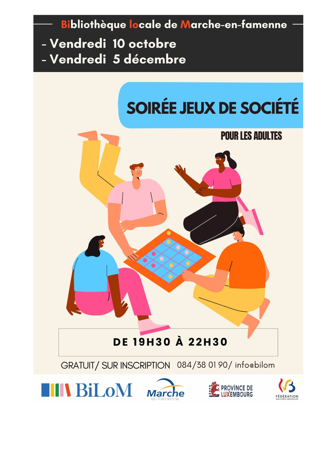 Illustration : Soirée jeux de société pour adultes