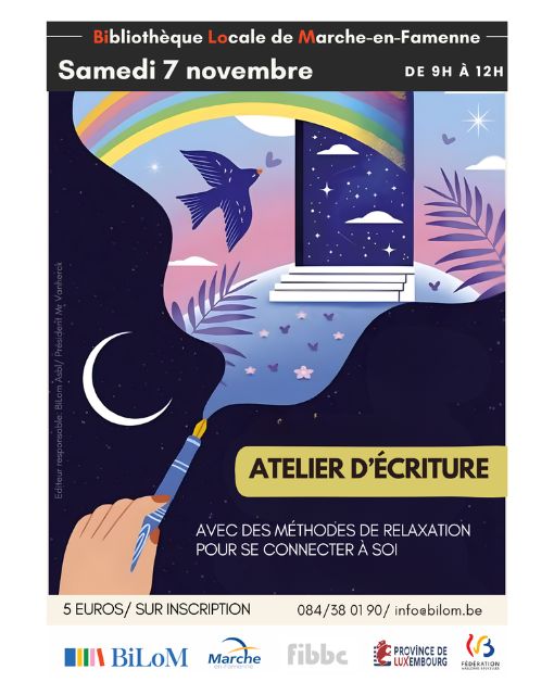 Illustration : Atelier d'écriture avec avec des méthodes de relaxation