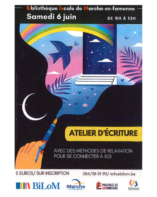 Illustration : Atelier d'écriture avec relaxation