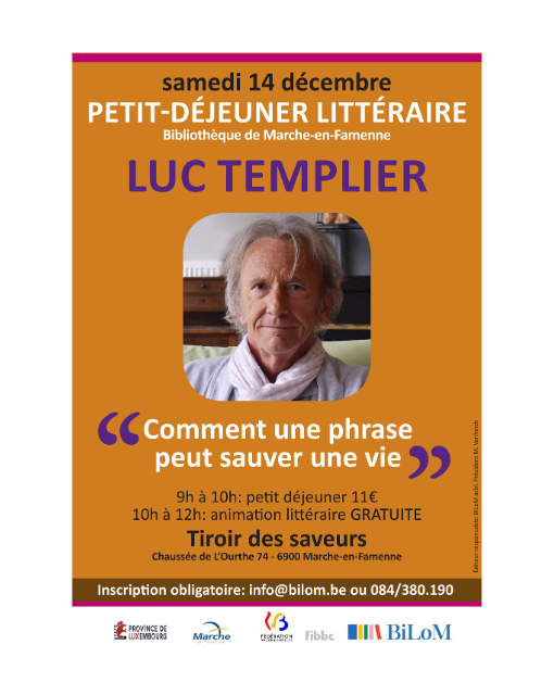Illustration : Petit-déjeuner littéraire - Luc TEMPLIER