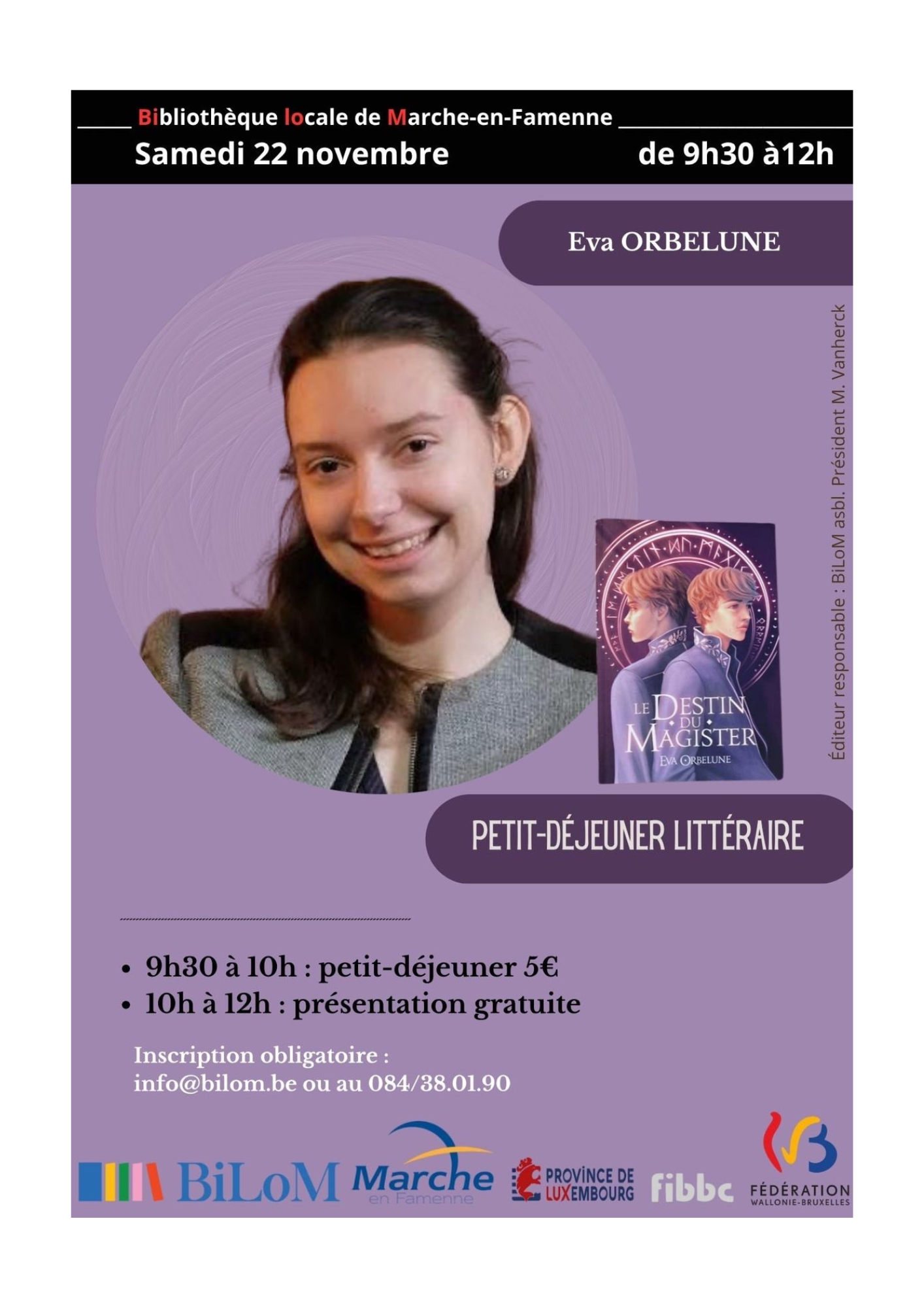 Illustration : Déjeuner littéraire - Eva Orbelune