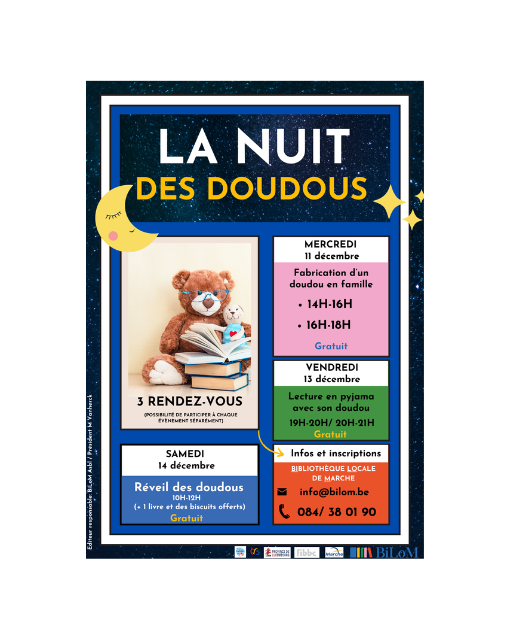 Illustration : La Nuit des Doudous - fabrication des doudous (16h-18h)