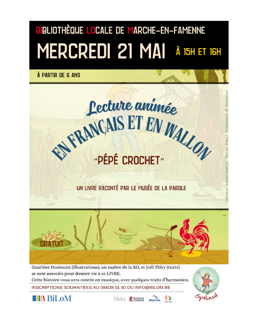 Illustration : Lecture animée en Français et en Wallon 