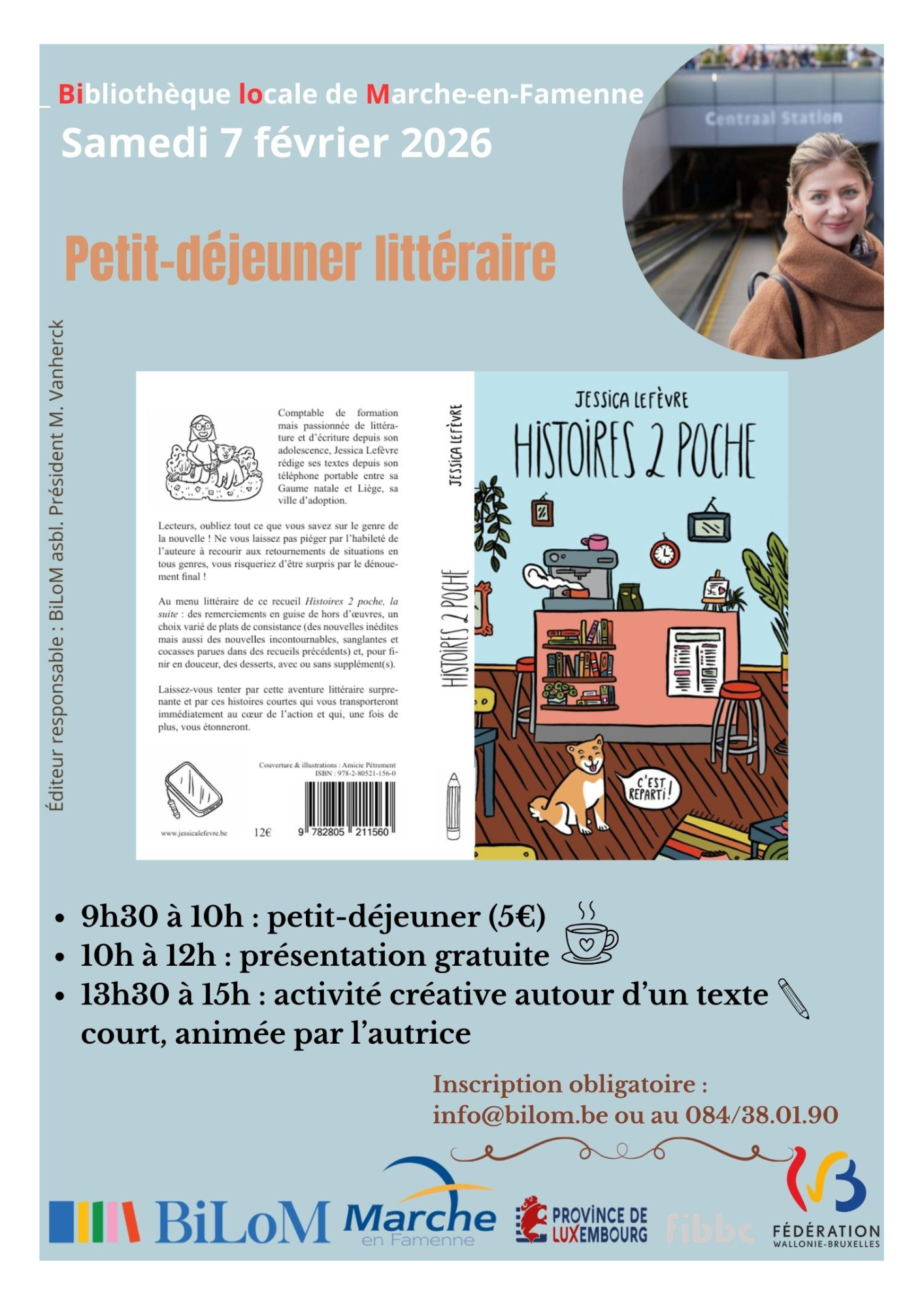 Illustration : Petit- déjeuner littéraire - Jessica Lefèvre