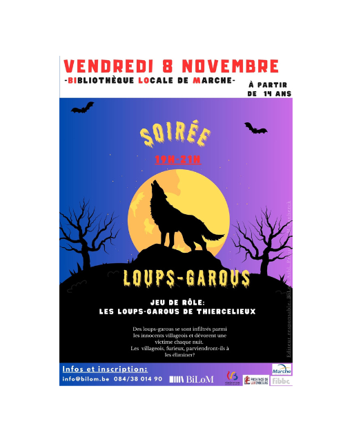 Illustration : Soirée loup-garou