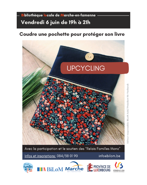 Illustration : Coudre une pochette pour protéger ton livre