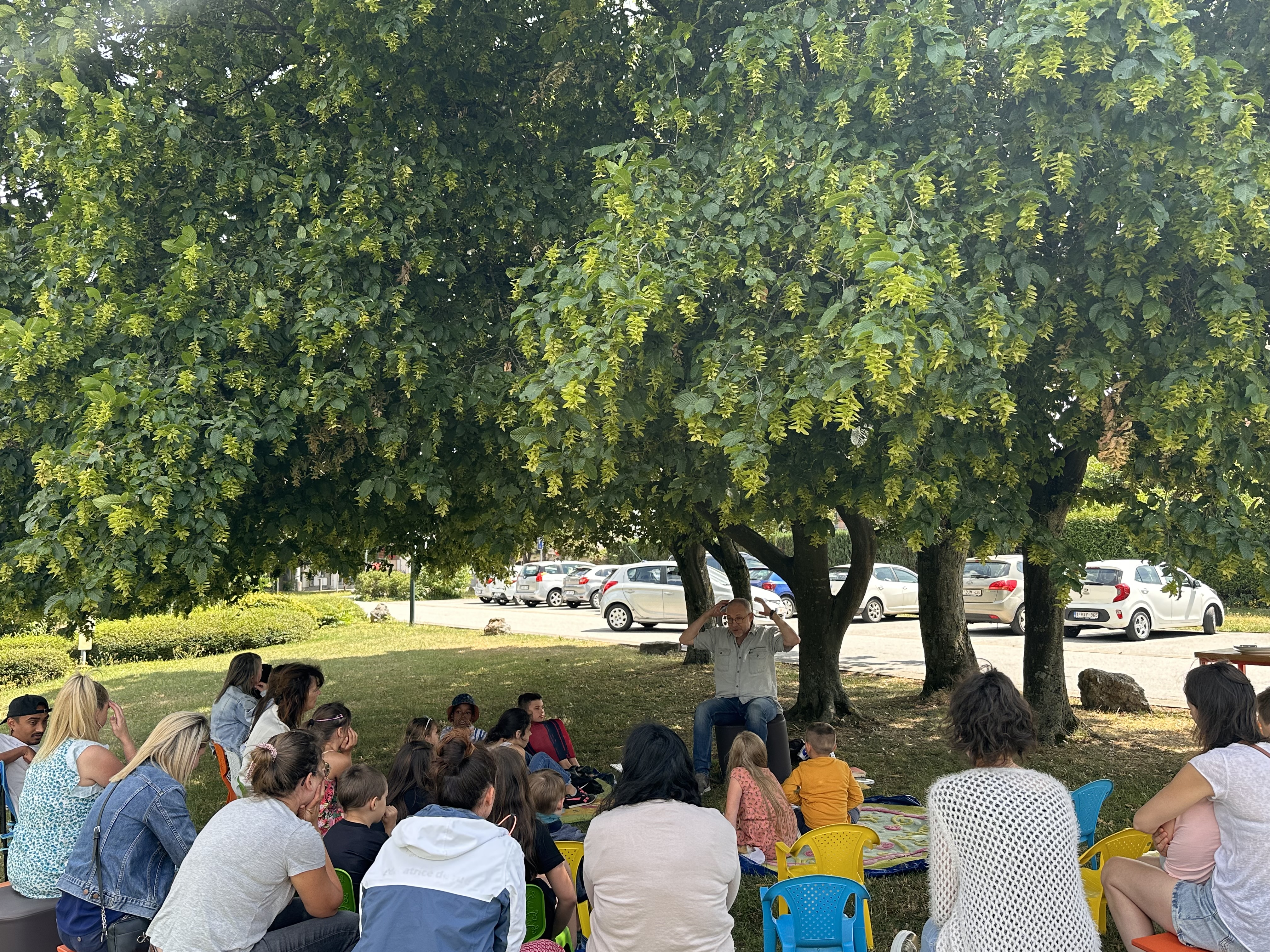 Vue d'une activité à la Bibliothèque locale de Marche-en-Famenne (BILOM)